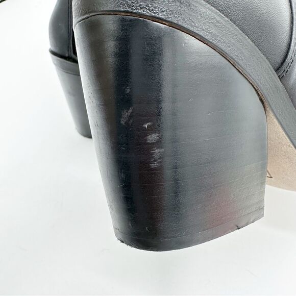 Vince Camuto Womens Gigietta Ankle Boots Booties Black Leather Cutout Zip 9.5 M - Picture 12 of 14